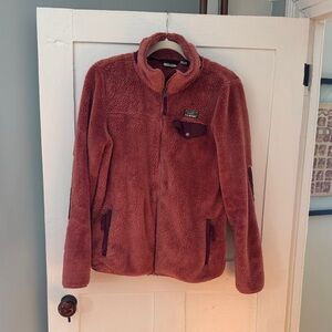 L.L. Bean Women's Sherpa Fleece Jacket — Rust
